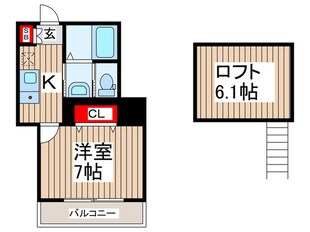 クリーク幕張の物件間取画像